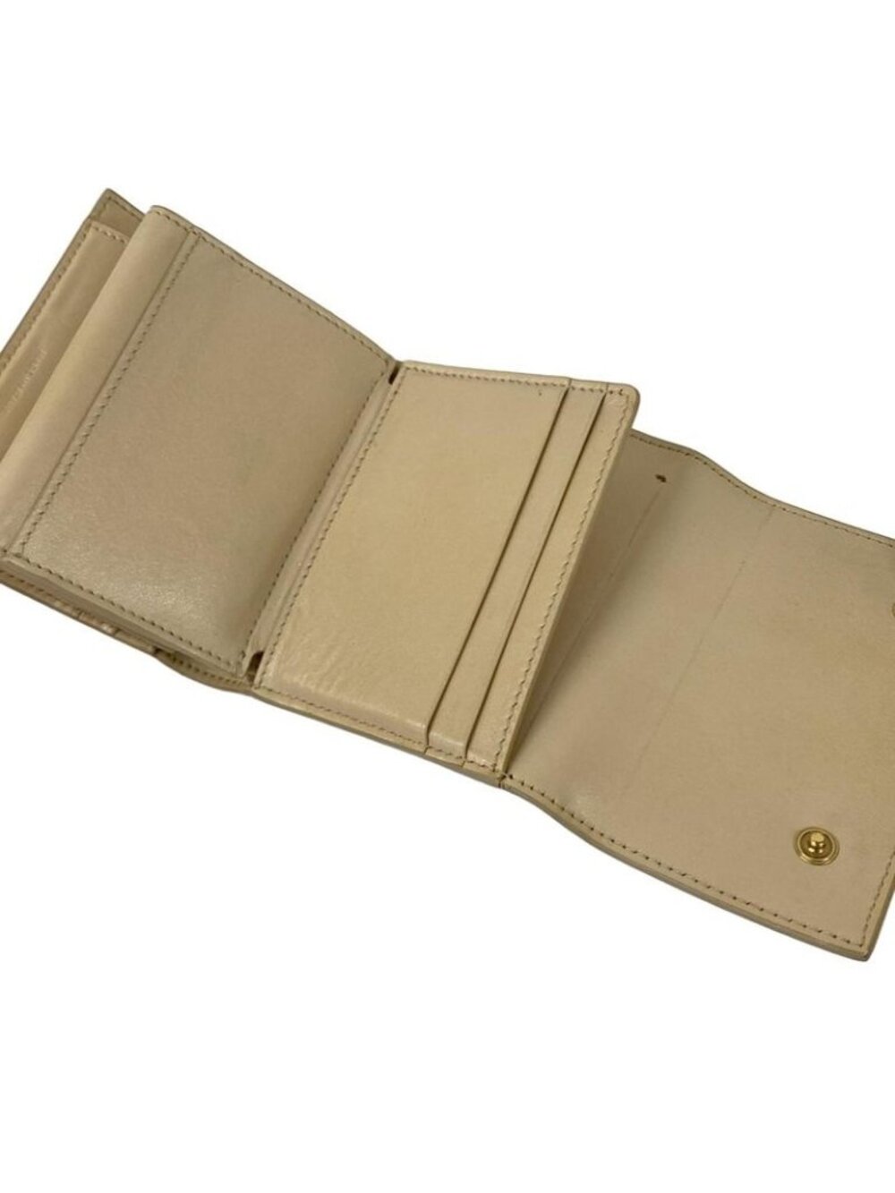 Celine Trifold Wallet Small Ivory Leather - Picture 4 of 10